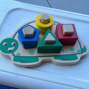 Wooden shape sorter from lakeshore learning